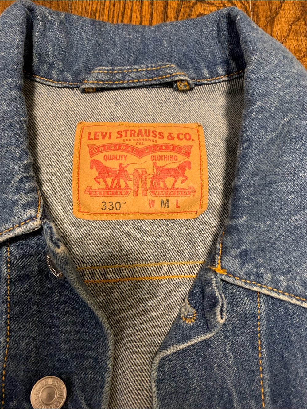 Levi's Medium Blue Denim Truck Jacket - Men's - Picture 3 of 3